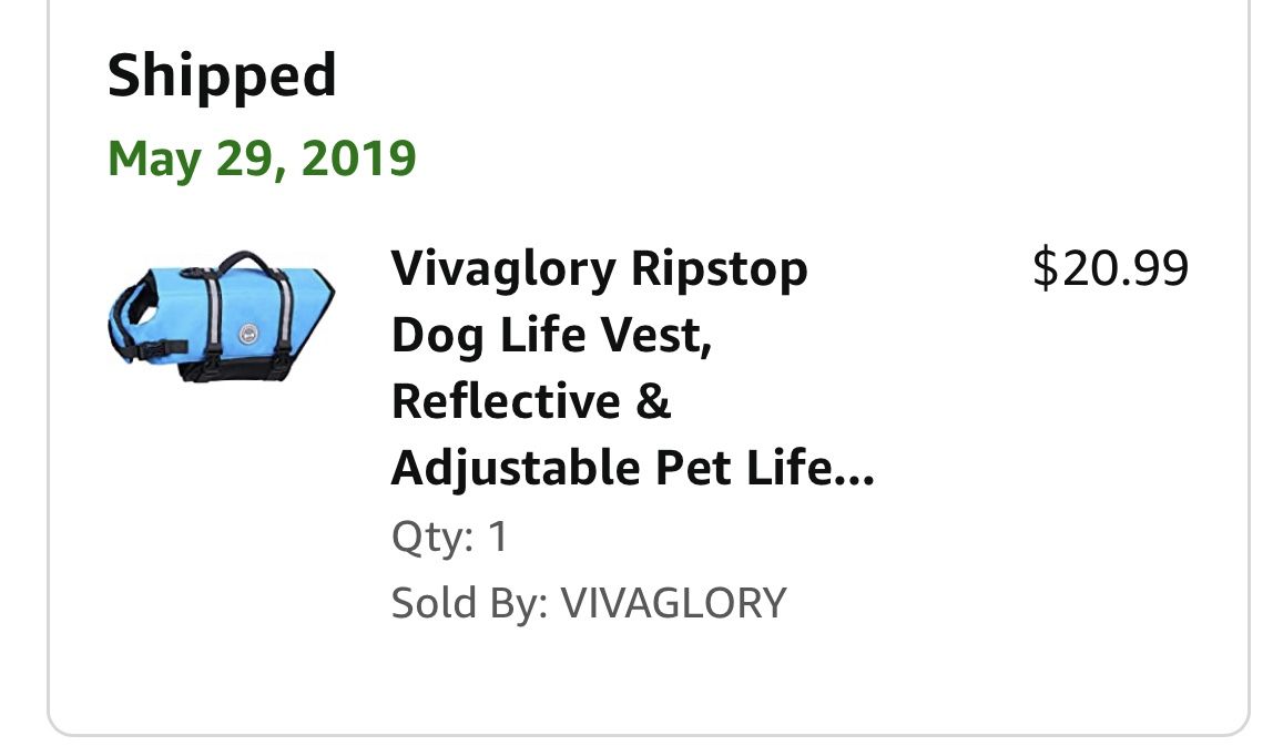 Large life vests for dogs. Pink and blue.