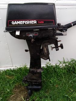Out Board Small Twin Boat Engine Game Fisher,