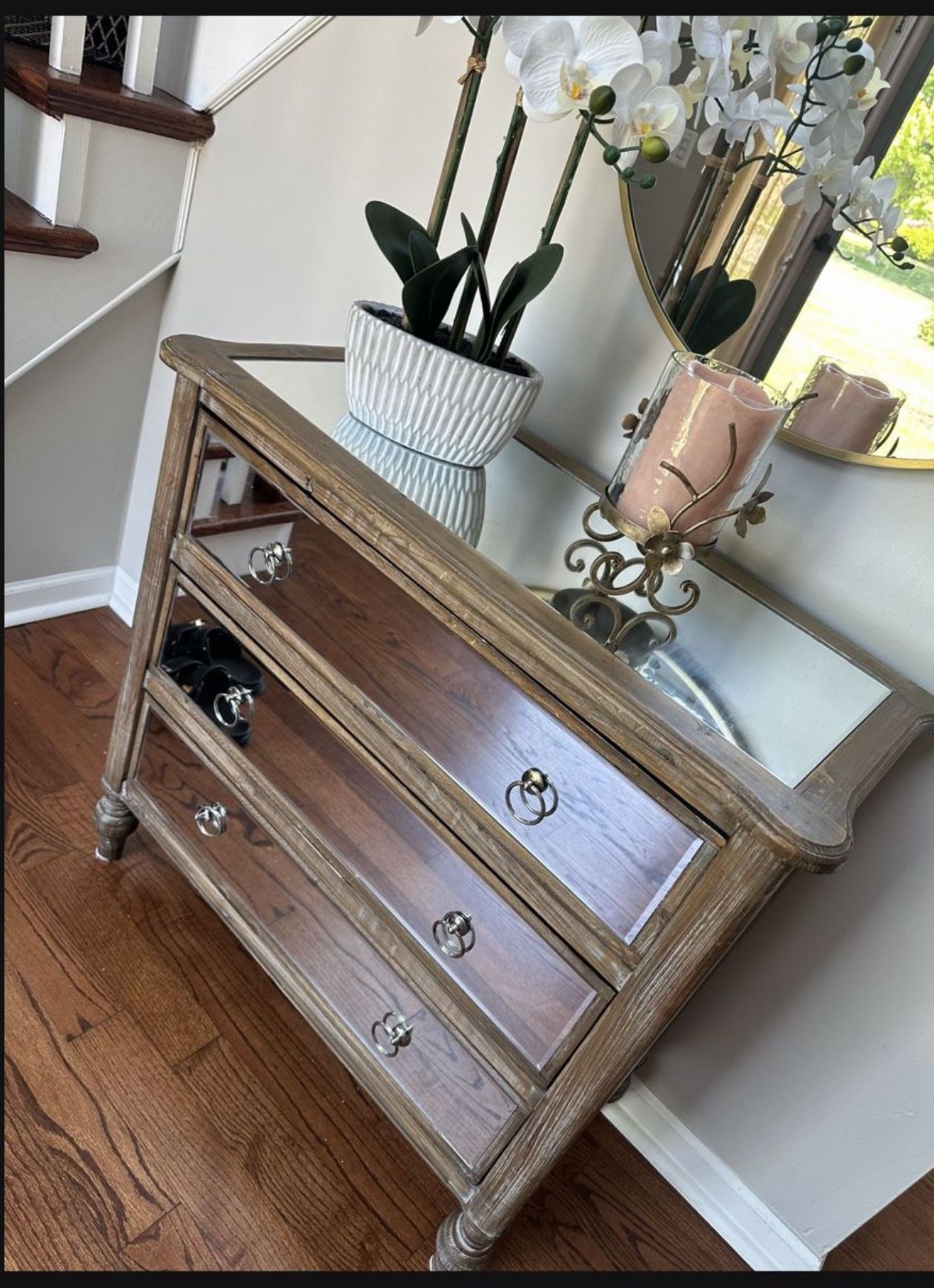 Mirrored Drawer And A Mirror 