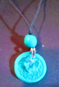 Mandala Circle heart Necklace
