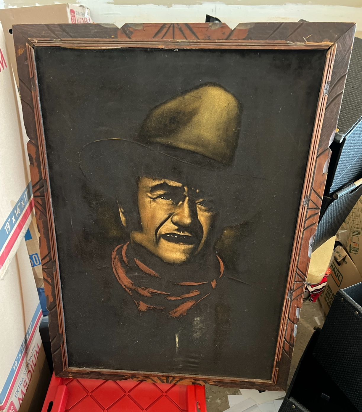 John Wayne Velvet Painting 