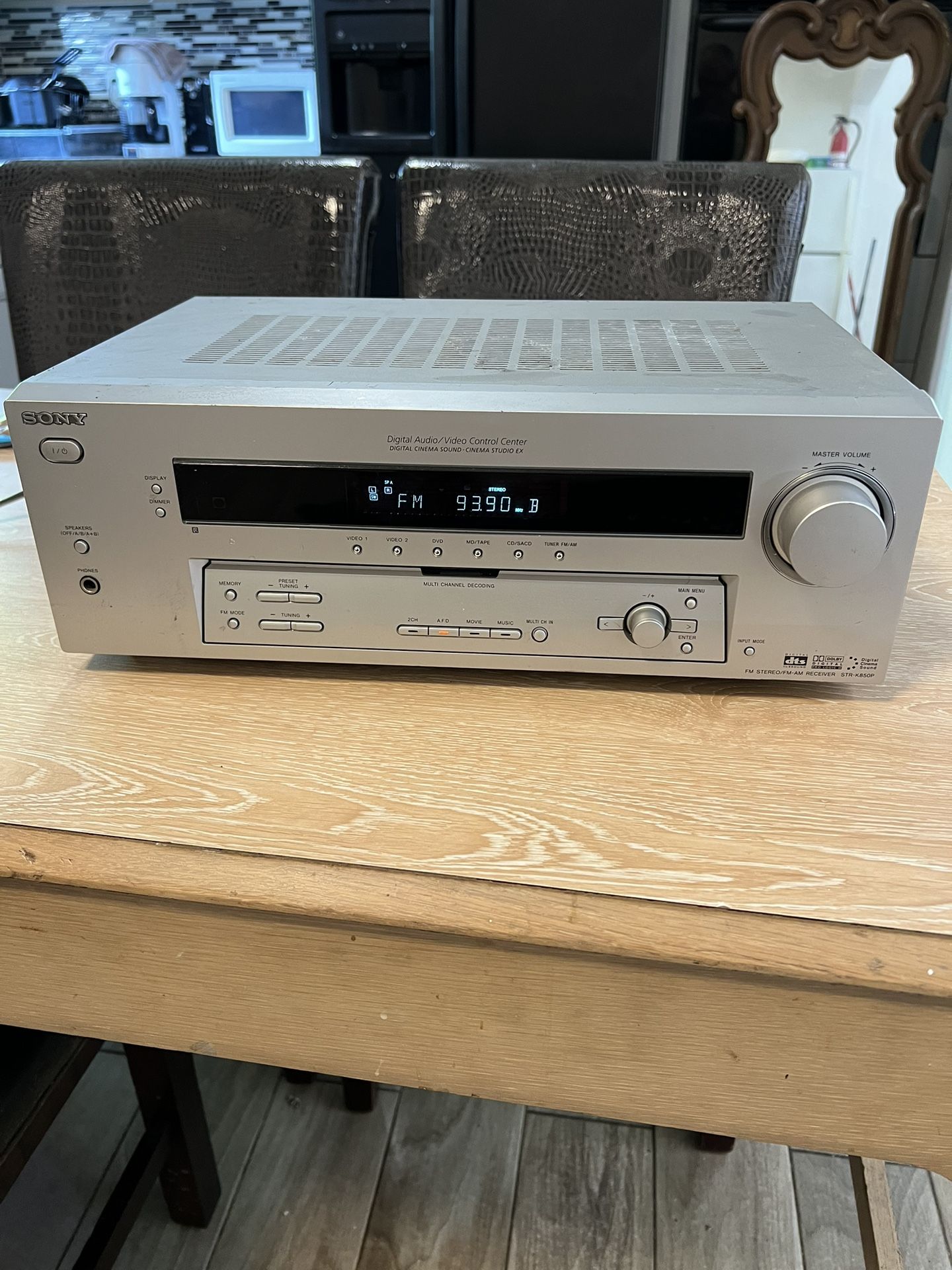 SONY STR-K850P AM/FM Stereo Receiver Digital A/V Control Center