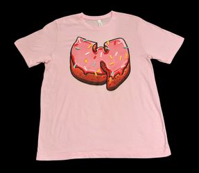 Wu-Tang Clan donut style Graphic T-Shirt  XL pink  Ultra Cotton NWOT