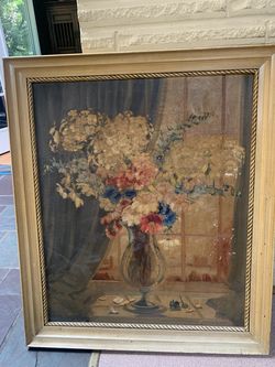 Signed Mid-Century Original Painting 30” x 35”
