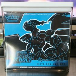Black Bolt Pokemon Center Elite Trainer Box!