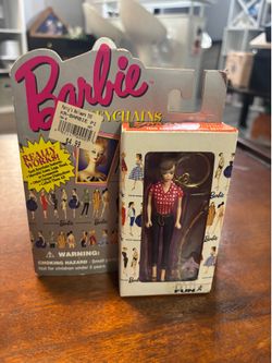 Barbie Collectable Working Keychain Teenage Fashion Model Country Girl Fishing