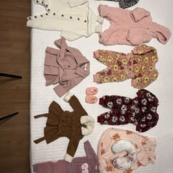 Girls' clothing from brands such as Disney, Cozy Cub, Carter, etc. from 1 to 3 months
