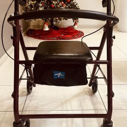 Basic Steel Rollator 6” Wheels Rolling Walker