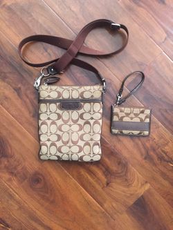 Coach crossbody purse and wallet