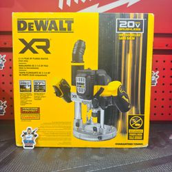 DEWALT 20V MAX XR 2-1/4 Peak HP Brushless Cordless Plunge Router (Tool Only)
