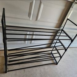 Shoe Rack, 4-Tier Shoe Organizer, Hold up to 20 Pairs of Shoes