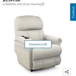 Pinnacle Platinum Power Lift Recliner La Z Boy