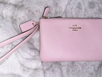 Coach Pink Leather Wallet