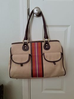 Etro Authentic Canvas Hand Bag, Made In Italy
