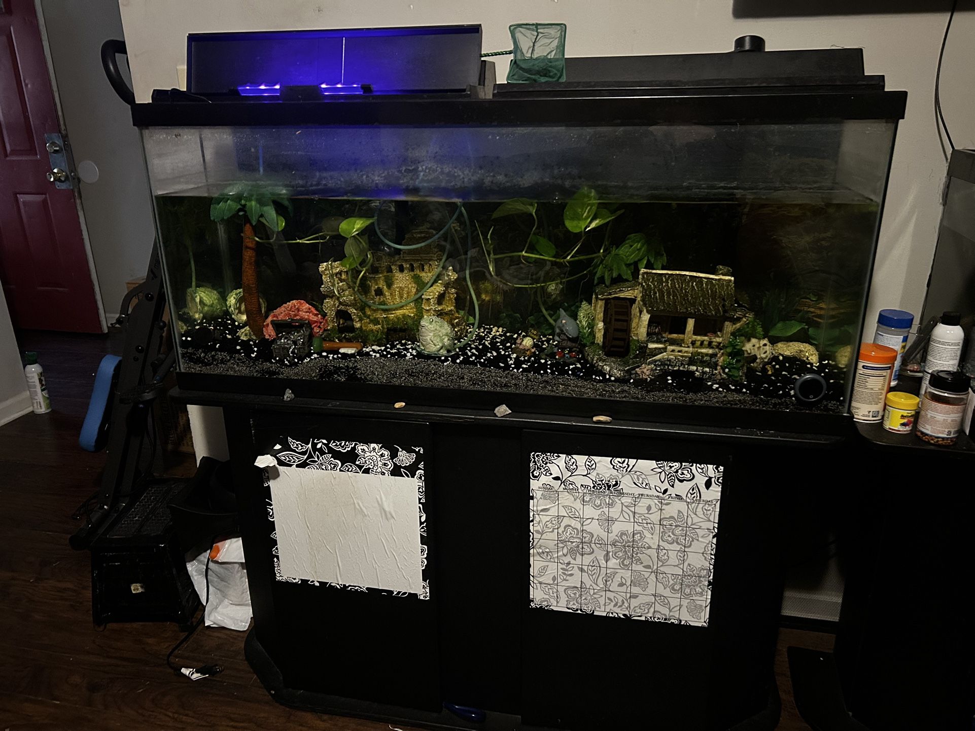 Large Fish Tank And Table