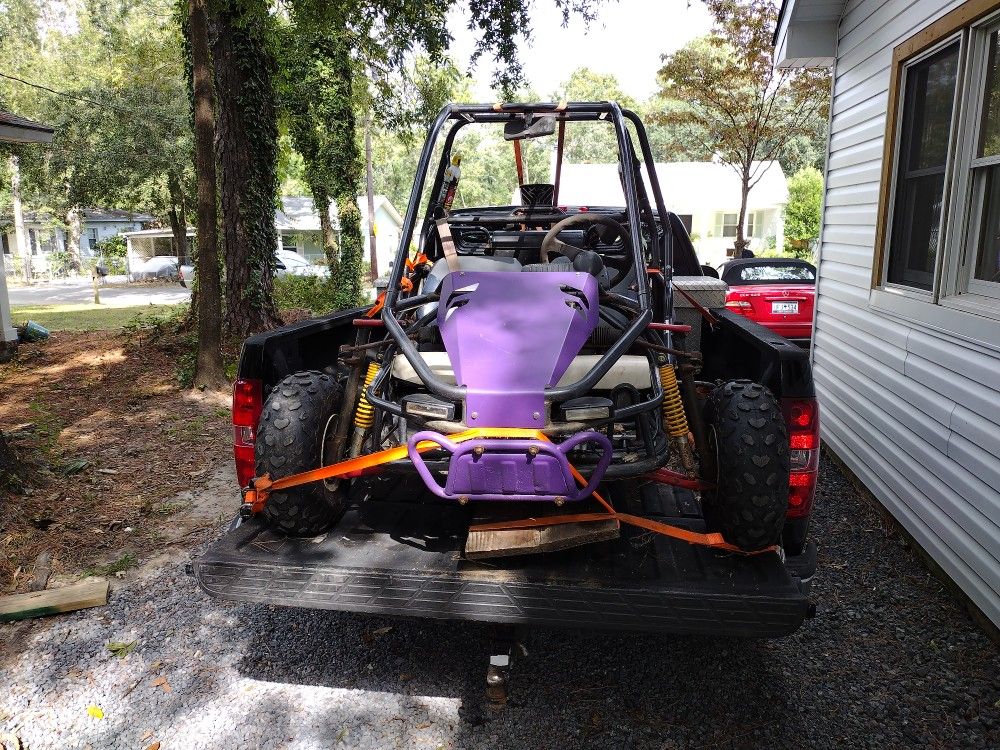 Old Broken Go Cart Or Minibike. 