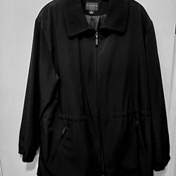 Women's Overcoat/ Raincoat - Black, Size "L" Large