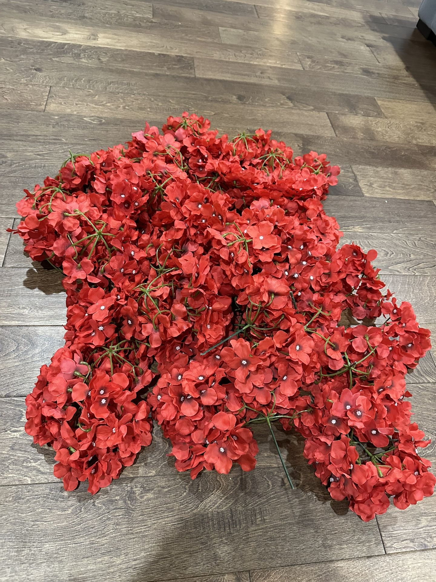 Wedding Floral- Red Hydrangeas 