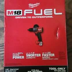 Milwaukee M18 FUEL 1/2 Hammer Drill 