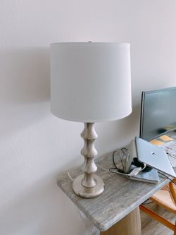 Metal Table Lamp - Satin Nickel (29.5”)
