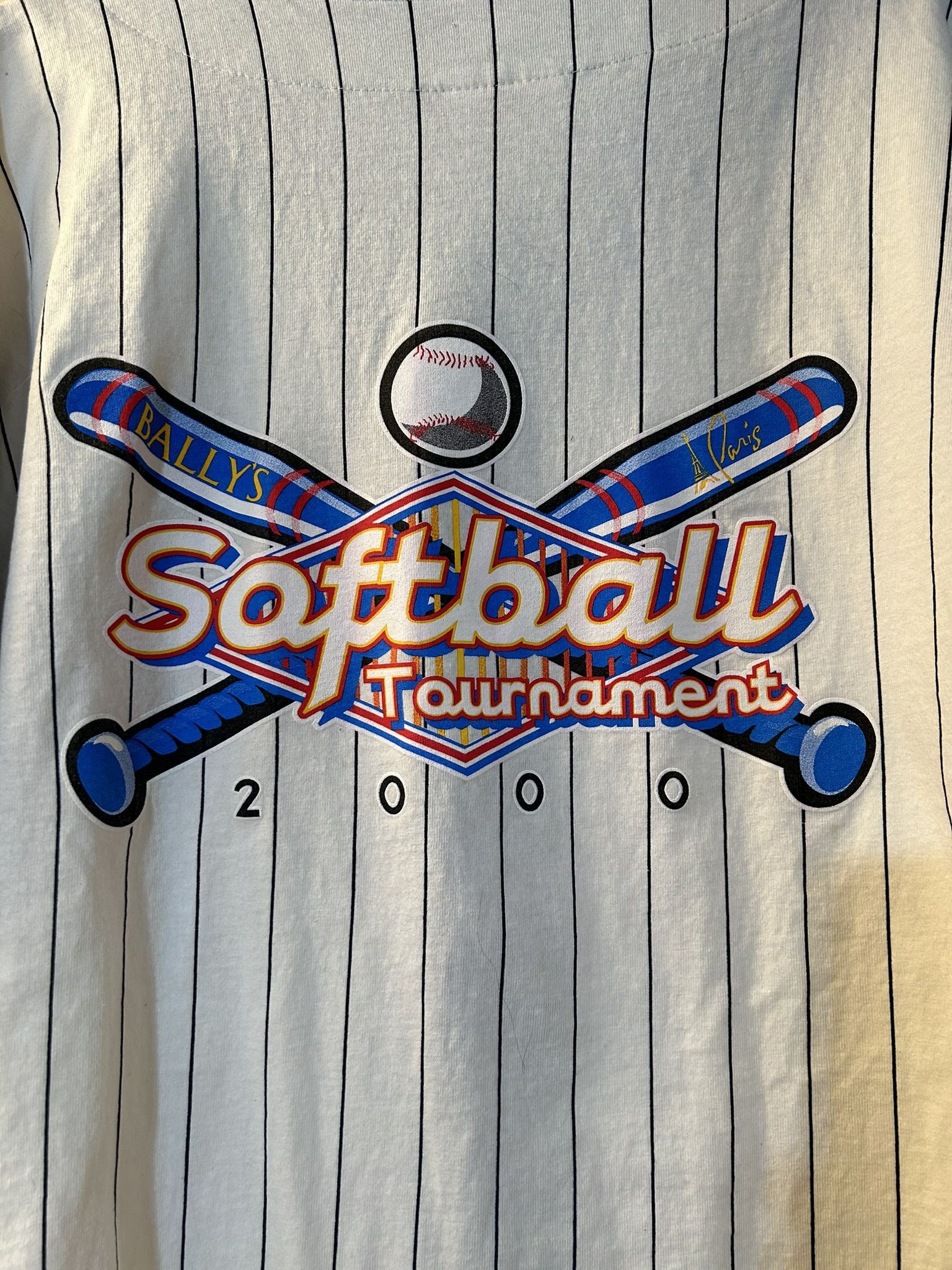 Ballys Hotel Baseball Softball Made In USA Jersey 2000 Vintage Men’s Size Large 