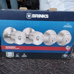 Brinks Doorknob Double Set