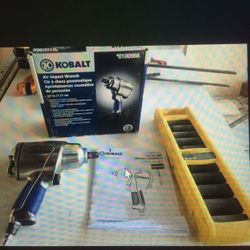 Kobalt Air Impact Wrench And Sockets