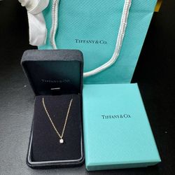 Tiffany Solitaire Diamond Pendant