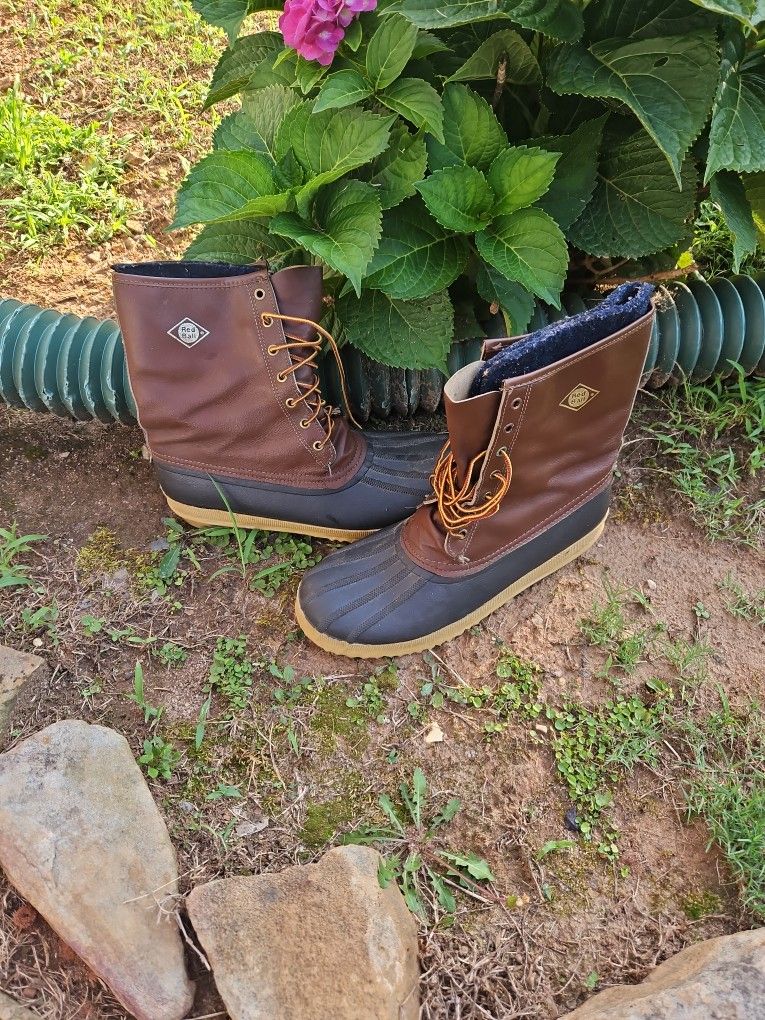 Men's Size 11 Red Ball Waterproof Duck Boots