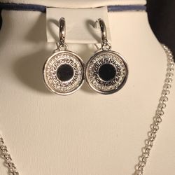 New White Gold Plated Necklace With CZ Stones