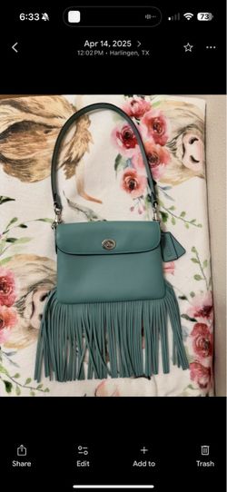 Coach fringe bag