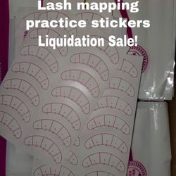New - Mapping stickers for eyelash extension