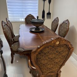 Dining Table And Showcase. 