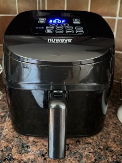 NuWave 36101 4.5-Quart Digital Air Fryer, 15-1/2"H x 16-1/2"W x 13"D, Black