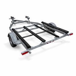 Galvanized Double Jet Ski Trailer – Clean Title & Long Registration – $2,800