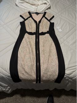 Gold and black dress
