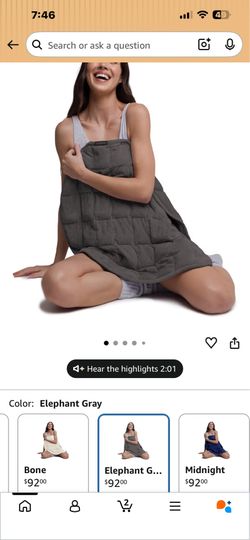 nodpod weighted pod for your body blanket new