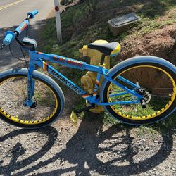 SE Bikes Maniacc Flyer 27.5”+ BMX - Custom Blue/Yellow Beast