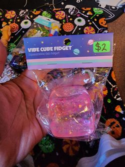 Pink Cube Squishy Toy