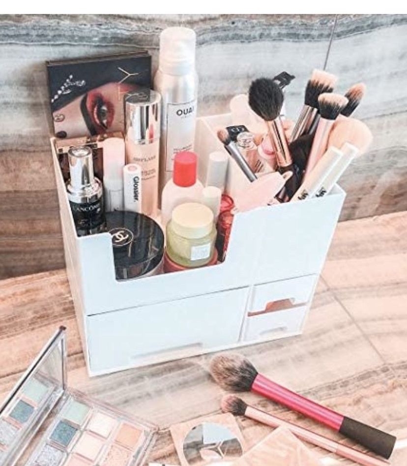 Makeup Organizer - Stackable Make up Organizers and Storage Drawers. Instagramable Makeup Organizer Countertop, Cosmetic Organizer, Desk Organizer, Ba
