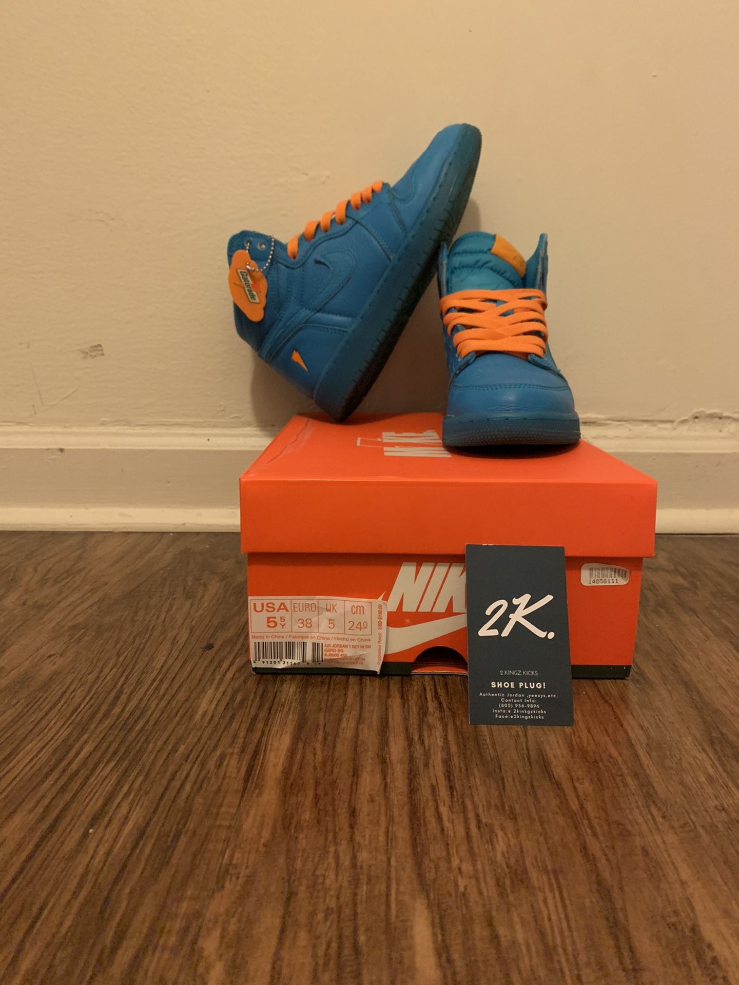 Jordan 1 retro hi GS GATORADE “Blue Lagoon”