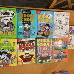 Middle school series by James Patterson set of 9 pick up Coral Springs 33071