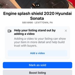 2020 Hyundai Sonata Engine, Splash Shield