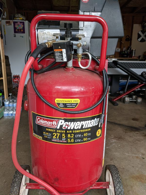 Coleman air compressor 27 gallon for Sale in Lacey, WA OfferUp