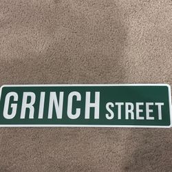 Grinch Street Sign 