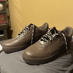 CU9225-200 Supreme Nike Air Force 1 Low Baroque Brown Chocolate Coffee (Men's) Size 12.5 (No insoles, new)