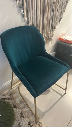 Teal chairs super soft gold 3