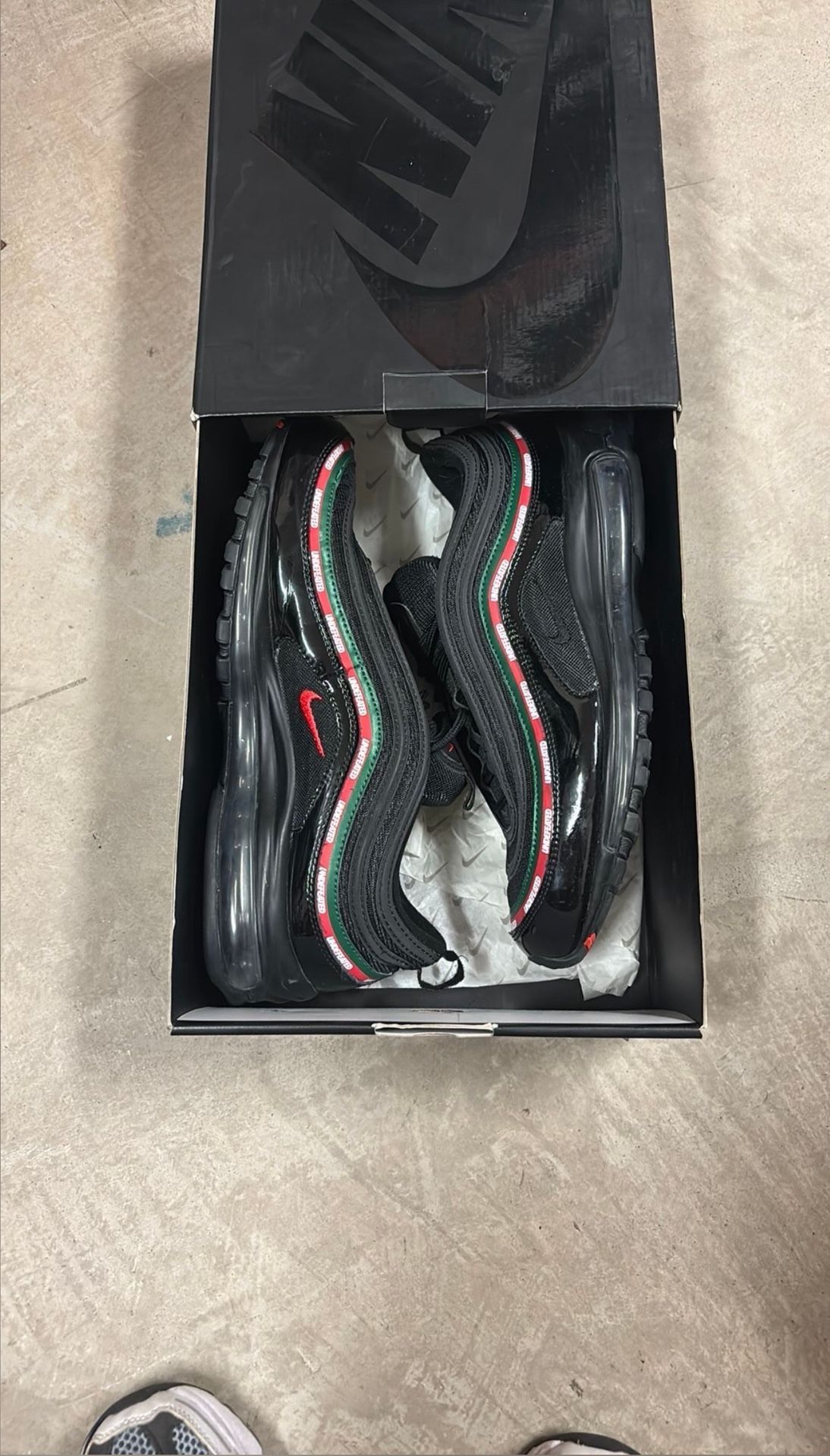 (2017) Size 11.5M Air Max 97 Undefeated Black - Pre Owned OG Box