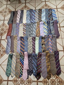 50 quality silk ties