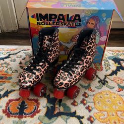 Impala Roller Skates Leopard Print 